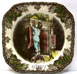 Set of 5Johnson Bros Friendly Village Square Christmas Winter 7.5Salad Plates