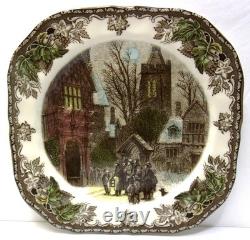 Set of 5Johnson Bros Friendly Village Square Christmas Winter 7.5Salad Plates