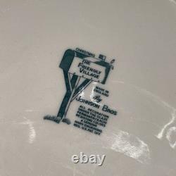Set of 6 Johnson Bros Merry Christmas 7.5 Square Salad Plates England