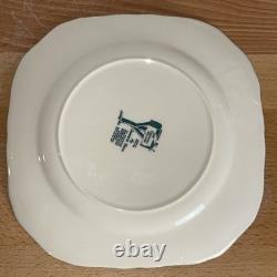Set of 6 Johnson Bros Merry Christmas 7.5 Square Salad Plates England
