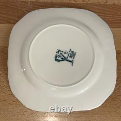Set of 6 Johnson Bros Merry Christmas 7.5 Square Salad Plates England