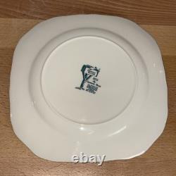 Set of 6 Johnson Bros Merry Christmas 7.5 Square Salad Plates England