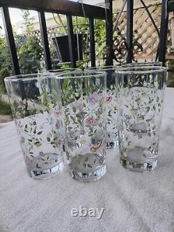 Set of 6 Summer Chintz Drinking Glasses by Johnson Brothers Made in England