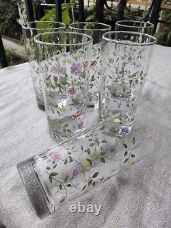 Set of 6 Summer Chintz Drinking Glasses by Johnson Brothers Made in England