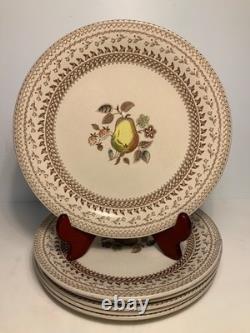 Set of 6 Vintage Johnson Bros. Fruit Sampler 10 inch Dinner Plates