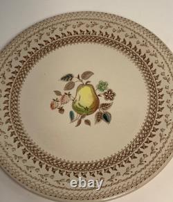 Set of 6 Vintage Johnson Bros. Fruit Sampler 10 inch Dinner Plates