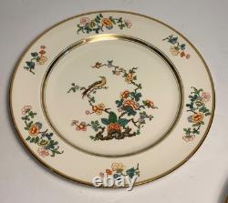 Set of 6 Vintage Johnson Bros. Pareek Bird Pattern Dinner Plates 10 in