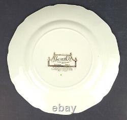 Set of 6 Vintage Johnson Brothers Sheraton Round Salad Plates 7 3/4 Inches