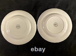 Set of 8 Johnson Brothers England Richmond White Embossed 8 Salad Plates. L@@k