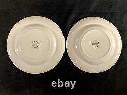 Set of 8 Johnson Brothers England Richmond White Embossed 8 Salad Plates. L@@k