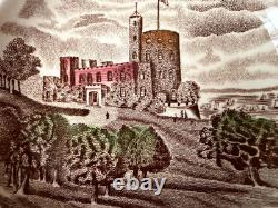 Set of 8 Romantic Vintage Butter Plates/Coasters -Johnson Bros, English Castles