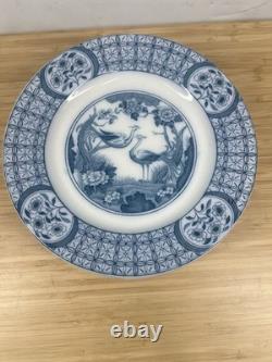 Set of 9 Johnson Bros Mongolia Blue White 7 Bread Plates England