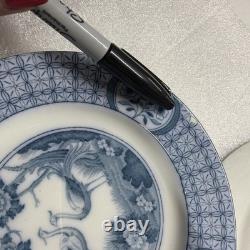 Set of 9 Johnson Bros Mongolia Blue White 7 Bread Plates England