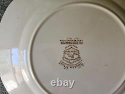 Set of 9 Johnson Brothers WINDSOR FRUIT Dinner Plates 10 Transferware