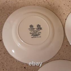 Set of Five (5) Tiffany & Co English Oak Salad Plates Johnson Bros 7.75 Wide