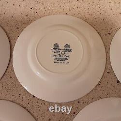 Set of Five (5) Tiffany & Co English Oak Salad Plates Johnson Bros 7.75 Wide