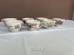 Sheraton Johnson bros 7 Teacups, 1 Creamer, 1 Sugar Bowl Made In England Sheraton Johnson bros 7 Teacups, 1 Creamer, 1 Sugar Bowl Made In England