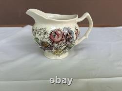 Sheraton Johnson bros 7 Teacups, 1 Creamer, 1 Sugar Bowl Made In England