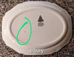 TWO VINTAGE Johnson Bros. Christmas Platter HIGHLY COLLECTIBLE! MINT COND