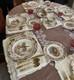 Thanksgiving Dinnerware 58 Pcs. Vintage Johnson Bros Wild Turkey Native American