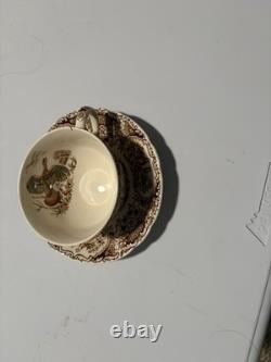 Thanksgiving Dinnerware 58 pcs. Vintage Johnson Bros Wild Turkey Native American