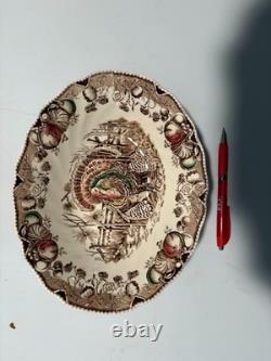 Thanksgiving Dinnerware 58 pcs. Vintage Johnson Bros Wild Turkey Native American