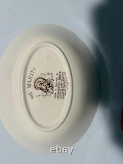 Thanksgiving Dinnerware 58 pcs. Vintage Johnson Bros Wild Turkey Native American