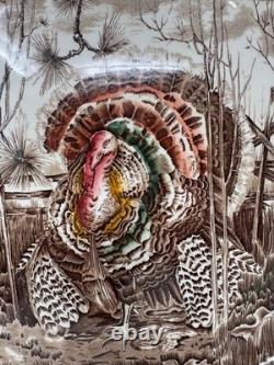 Thanksgiving Platter Johnson Brothers His Majesty Turkey Dinnerware Huge