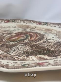 Thanksgiving Platter Johnson Brothers His Majesty Turkey Dinnerware Huge