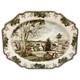 Thanksgiving Turkey Platter Johnson Bros Friendly Village Oval Platter 20 X 16