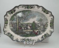 The Friendly Village Johnson Bros Vintage 20 Inch Oval Turkey Serving Platter
