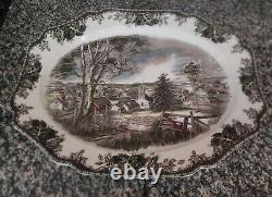 The Friendly Village Johnson Bros Vintage 20 Inch Oval Turkey Serving Platter