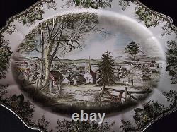 The Friendly Village Johnson Bros Vintage 20 Inch Oval Turkey Serving Platter