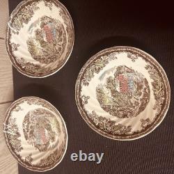The Friendly Village by Johnson Brothers Vintage Plates, Egg Cups, Bowls