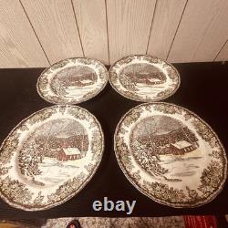 The Friendly Village by Johnson Brothers Vintage Plates, Egg Cups, Bowls