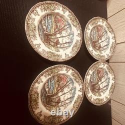 The Friendly Village by Johnson Brothers Vintage Plates, Egg Cups, Bowls