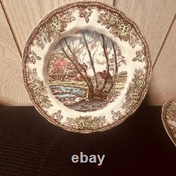 The Friendly Village by Johnson Brothers Vintage Plates, Egg Cups, Bowls