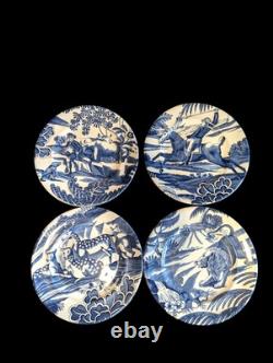 Tiffany & Co Ironstone Menagerie Plates Johnson Brothers England Set of 4