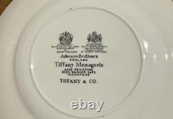 Tiffany & Co Ironstone Menagerie Plates Johnson Brothers England Set of 4