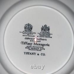 Tiffany & Co Ironstone Menagerie Plates Johnson Brothers England Set of 4