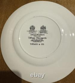 Tiffany & Co Ironstone Menagerie Plates Johnson Brothers England Set of 4