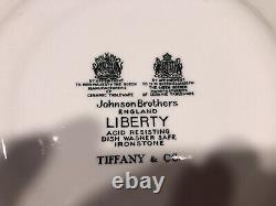 Tiffany & Co Liberty Johnson Bros square green plates 4 pc