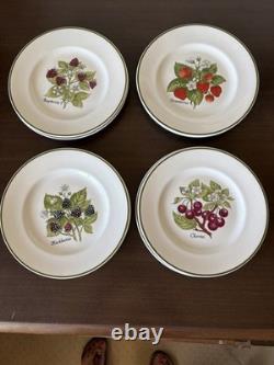 Tiffany & Co Staffordshire 8 Berry Assort Plates by Johnson Brothers (334ME)
