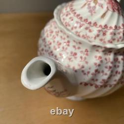 Uk Out Of Print Rose Bouquet Red Teapot Johnson Brothers MINT