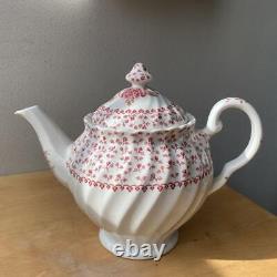 Uk Out Of Print Rose Bouquet Red Teapot Johnson Brothers MINT