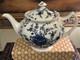 Very Rare-johnson Bros/rose Chintz-blue-full Size Teapot/lid-excellent-england
