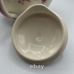 VERY RARE WINCHESTER PINK (ROPE EDGE) TEA POT with LID BY JOHNSON BROS, ENGLAND