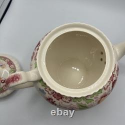 VERY RARE WINCHESTER PINK (ROPE EDGE) TEA POT with LID BY JOHNSON BROS, ENGLAND