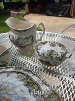 VINTAGE 13 pc. Accessories Lot Johnson Brothers The Friendly Village