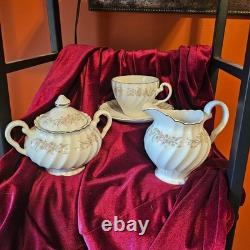 VINTAGE Johnson Brothers TEA set (Complete) RARE floral, made in England